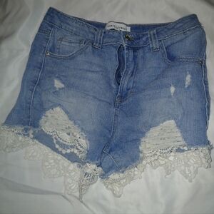 Almost Famous Light Blue Denim Shorts